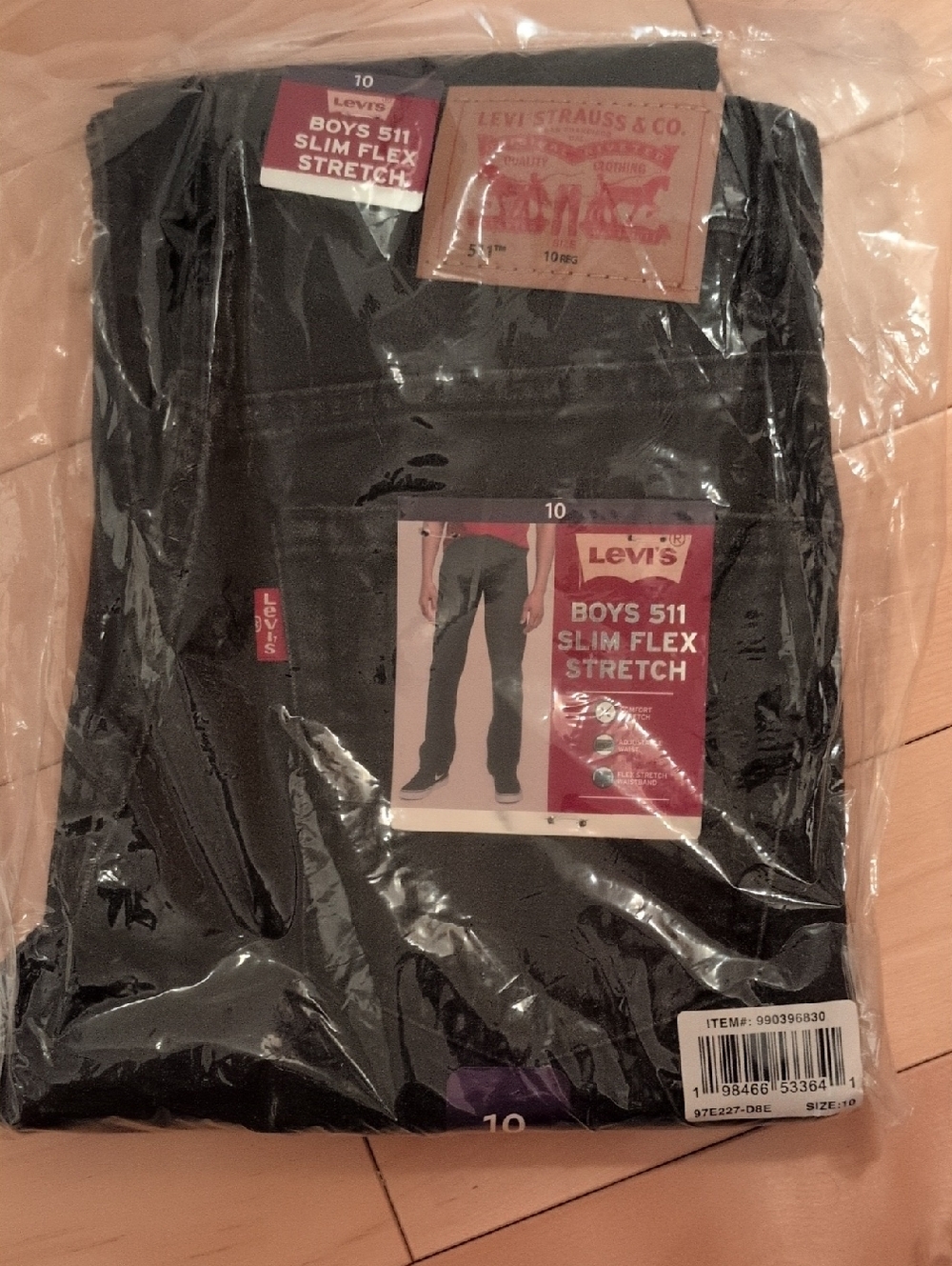 Levi's Boys 511 Slim Flex Stretch Jeans - Black